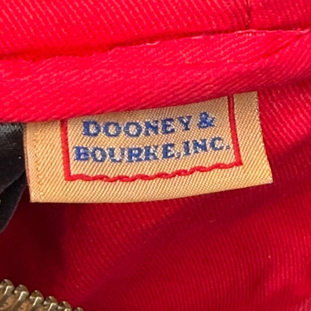 Dooney & Bourke Suede Crossbody Bag Brown Triple Zip Western Heritage Small